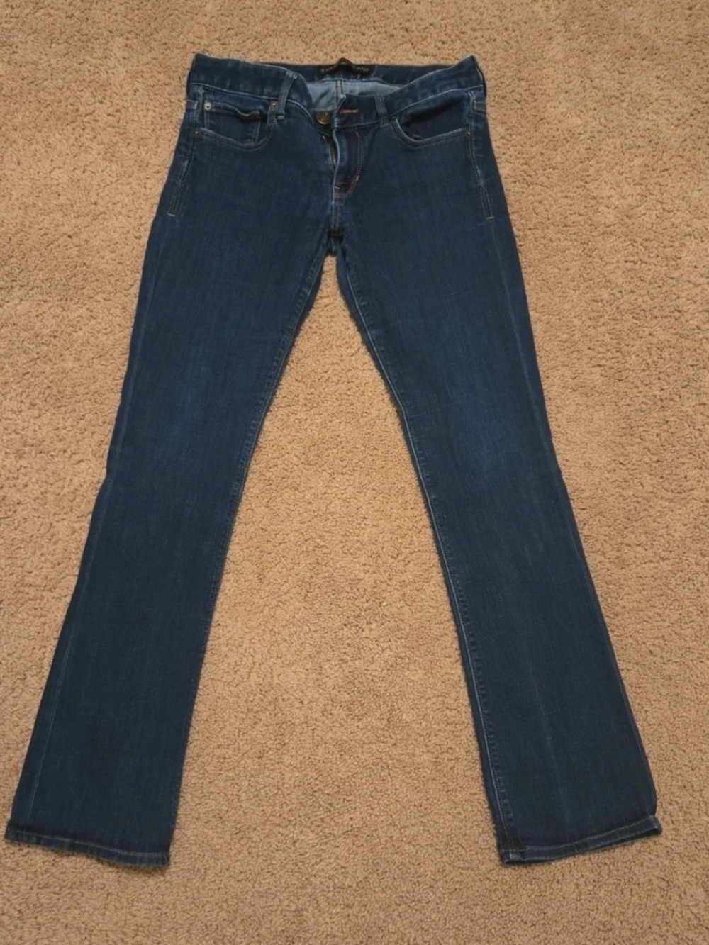 Express Barely Boot Jeans | Women's Size 8 Petite | Dark Wash Stretch Denim